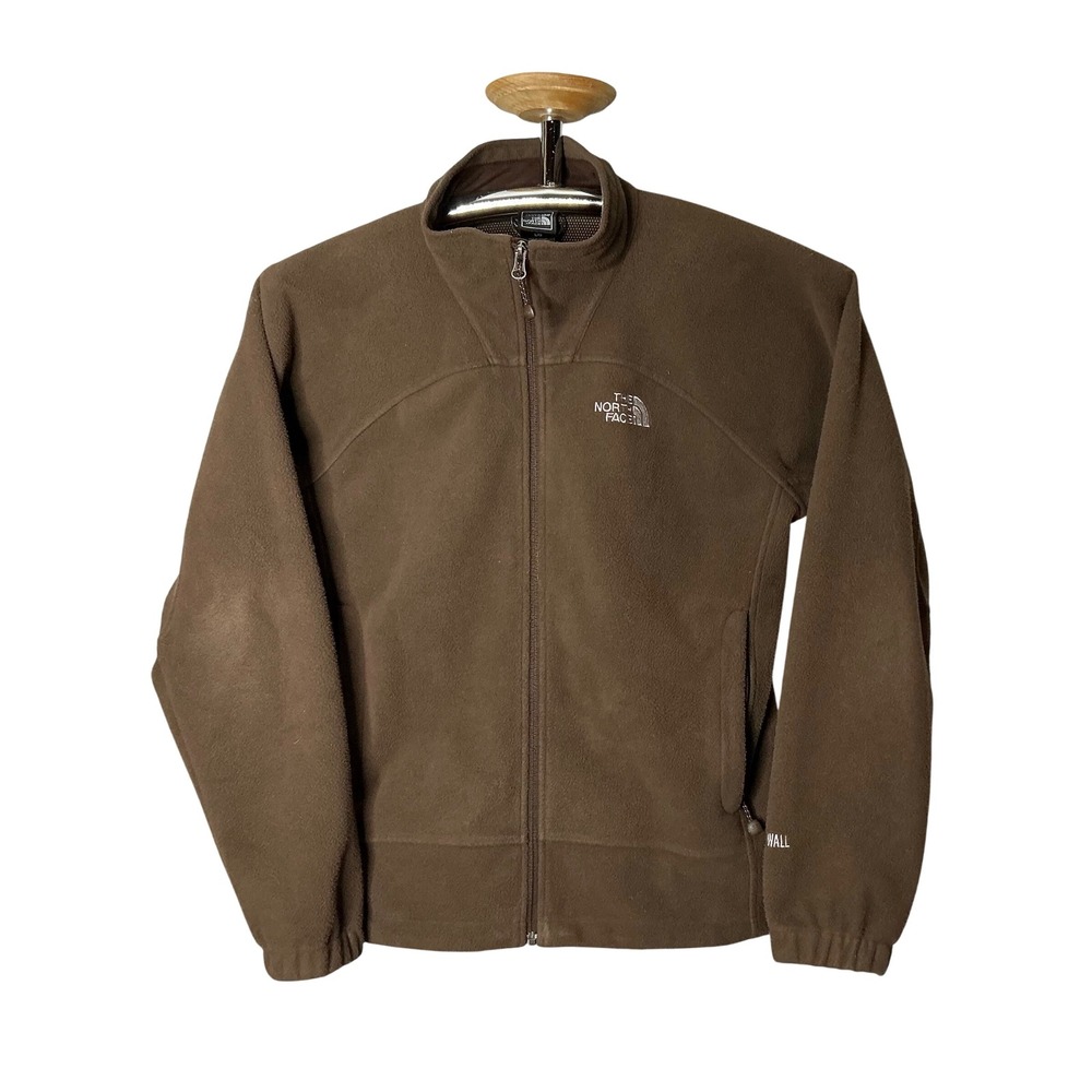 The North Face Women's‎ Brown Full Zip Fleece Jacket Size L Warm Cozy Outdoors